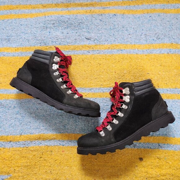 Sorel Ainsley Conquest Black Hiking Boots 8.5 - Picture 1 of 6